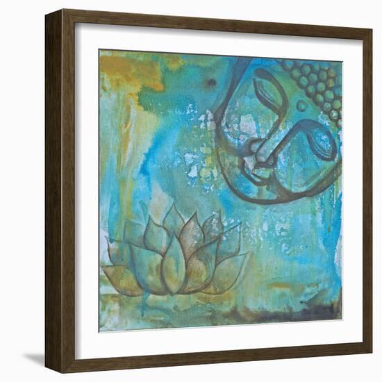 Serenity Buddha II-Pam Varacek-Framed Art Print