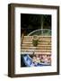 Serenity Garden' Fountain, Pottery Jug, the Prasart Museum, Bangkok, Thailand-Cindy Miller Hopkins-Framed Photographic Print