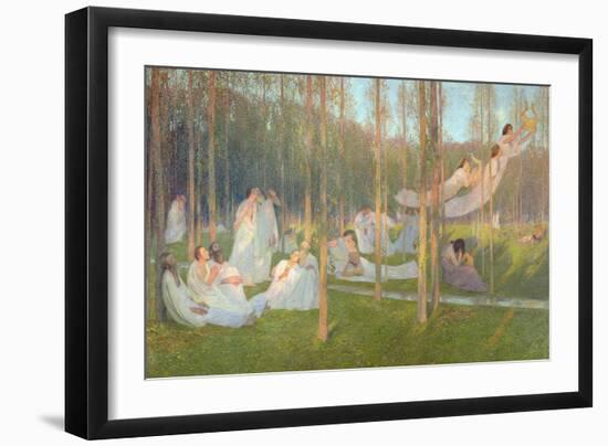 Serenity, Illustration for Book VI of the Aeneid-Henri Martin-Framed Giclee Print