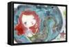 Serenity Mermaid-Mindy Lacefield-Framed Stretched Canvas