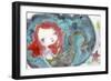 Serenity Mermaid-Mindy Lacefield-Framed Giclee Print