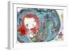 Serenity Mermaid-Mindy Lacefield-Framed Giclee Print