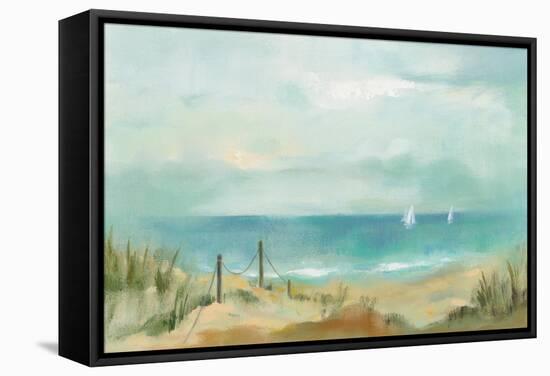 Serenity on the Beach-Silvia Vassileva-Framed Stretched Canvas