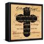 Serenity Prayer Cross-Diane Stimson-Framed Stretched Canvas