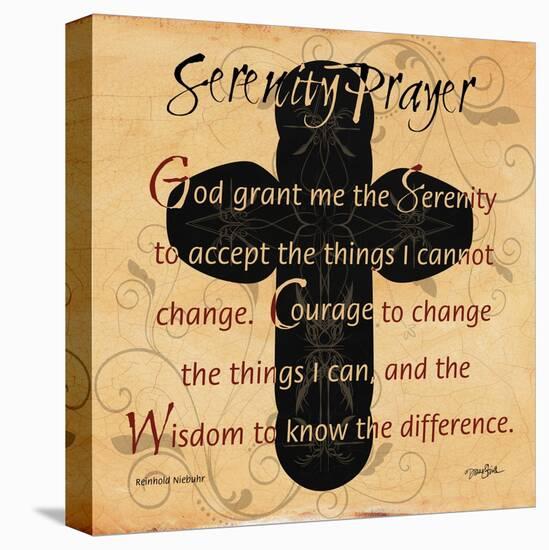 Serenity Prayer Cross-Diane Stimson-Stretched Canvas