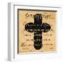 Serenity Prayer Cross-Diane Stimson-Framed Art Print