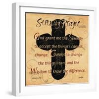 Serenity Prayer Cross-Diane Stimson-Framed Art Print