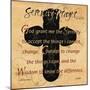 Serenity Prayer Cross-Diane Stimson-Mounted Art Print