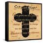 Serenity Prayer Cross-Diane Stimson-Framed Stretched Canvas