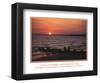 Serenity Prayer Ocean Beach Sunset-null-Framed Mini Poster