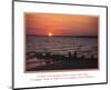 Serenity Prayer Ocean Beach Sunset-null-Mounted Mini Poster