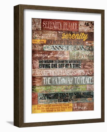 Serenity Prayer-Jace Grey-Framed Art Print