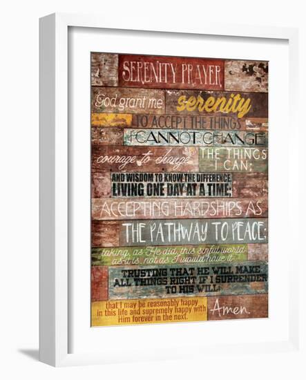 Serenity Prayer-Jace Grey-Framed Art Print