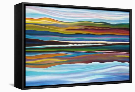 Serenity-Hyunah Kim-Framed Stretched Canvas