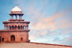 Fort Tower, Detail of Taj Mahal Architectural Complex in Agra, India-Serg Zastavkin-Photographic Print