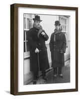 Serge Diaghilev and Léonide Massine, C. 1925-null-Framed Giclee Print