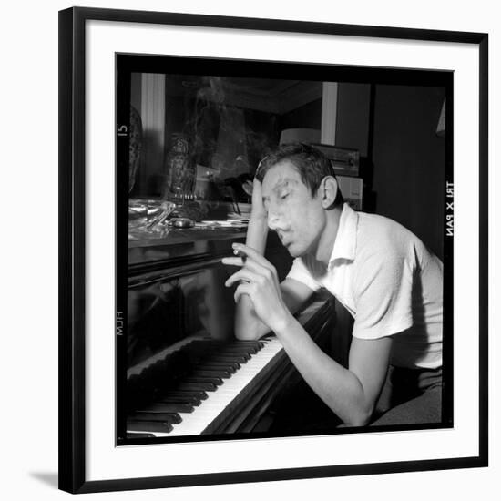 Serge Gainsbourg Smoking-DR-Framed Photographic Print