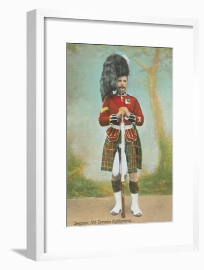 Sergeant, 79th Cameron Highlanders-null-Framed Art Print