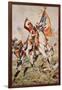 Sergeant Ewart Capturing the Eagle at Waterloo-William Barnes Wollen-Framed Giclee Print