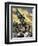 Sergeant Jasper with the South Carolina Flag at the Battle of Fort Moultrie, c.1776-null-Framed Giclee Print