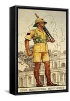 Sergeant of the Rhodesia Regiment in Drill Order, 1938-null-Framed Stretched Canvas