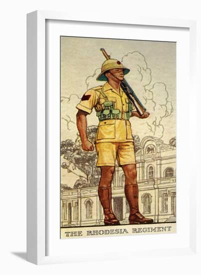 Sergeant of the Rhodesia Regiment in Drill Order, 1938-null-Framed Giclee Print