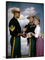 SERGEANT RUTLEGE directed by JohnFord with Woody Strode, Jeffrey Hunter and Constance Towers, 1960 -null-Framed Photo