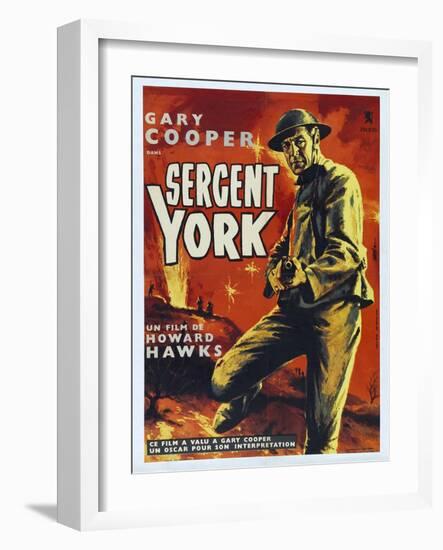 Sergeant York, 1941, Directed by Howard Hawks-null-Framed Giclee Print