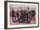 Sergeants of the Royal Horse Artillery with a 12 Pounder Gun-Louis Creswicke-Framed Giclee Print