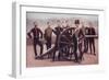 Sergeants of the Royal Horse Artillery with a 12 Pounder Gun-Louis Creswicke-Framed Giclee Print