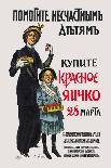 Help Poor Children. Buy the Red Egg on March 28-Sergei A. Vinogradov-Art Print