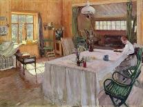 La Fileuse - the Spinner - Vinogradov, Sergei Arsenyevich (1869-1938) - 1895 - Oil on Canvas --Sergei Arsenevich Vinogradov-Framed Giclee Print