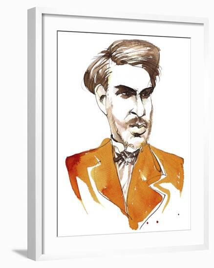 Sergei Taneyev caricatured as a young man-Neale Osborne-Framed Giclee Print