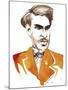 Sergei Taneyev caricatured as a young man-Neale Osborne-Mounted Giclee Print