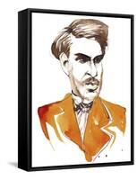 Sergei Taneyev caricatured as a young man-Neale Osborne-Framed Stretched Canvas