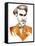 Sergei Taneyev caricatured as a young man-Neale Osborne-Framed Stretched Canvas