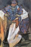 Costume Design for the Opera the Golden Cockerel by N. Rimsky-Korsakov-Sergei Vasilyevich Malyutin-Stretched Canvas