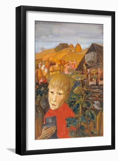 Sergei Yesenin as a Youth, Ca 1923-Boris Dmitryevich Grigoriev-Framed Giclee Print