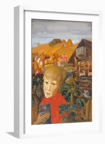 Sergei Yesenin as a Youth, Ca 1923-Boris Dmitryevich Grigoriev-Framed Giclee Print