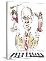 Sergey Prokofiev - caricature-Neale Osborne-Stretched Canvas