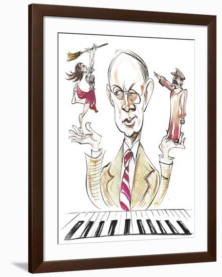 Sergey Prokofiev - caricature-Neale Osborne-Framed Giclee Print