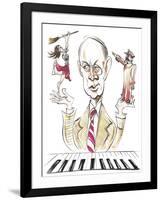 Sergey Prokofiev - caricature-Neale Osborne-Framed Giclee Print