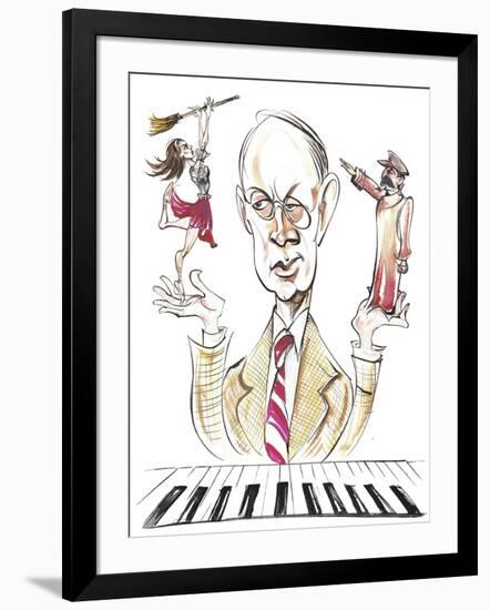 Sergey Prokofiev - caricature-Neale Osborne-Framed Giclee Print