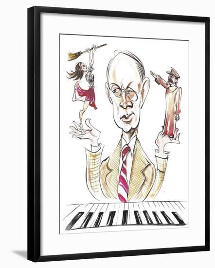 Sergey Prokofiev - caricature-Neale Osborne-Framed Giclee Print