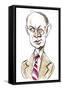 Sergey Prokofiev - caricature-Neale Osborne-Framed Stretched Canvas