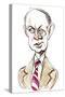 Sergey Prokofiev - caricature-Neale Osborne-Stretched Canvas