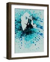 Sergey Rachmaninov Watercolor-Anna Malkin-Framed Art Print