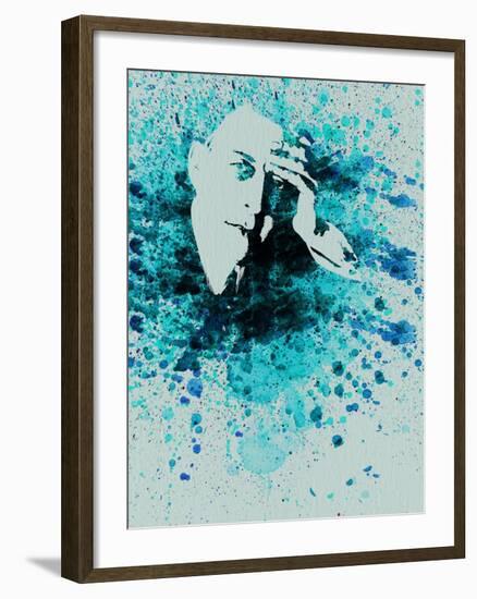 Sergey Rachmaninov Watercolor-Anna Malkin-Framed Art Print