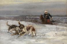 Hunting Scene-Sergey Semyonovich Voroshilov-Framed Stretched Canvas