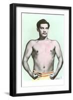 Sergio Llanes, Mexican Wrestler-null-Framed Art Print